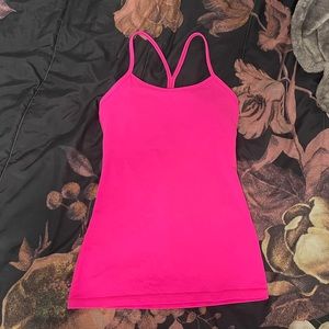 lululemon Y tank jewelled magenta tight fit